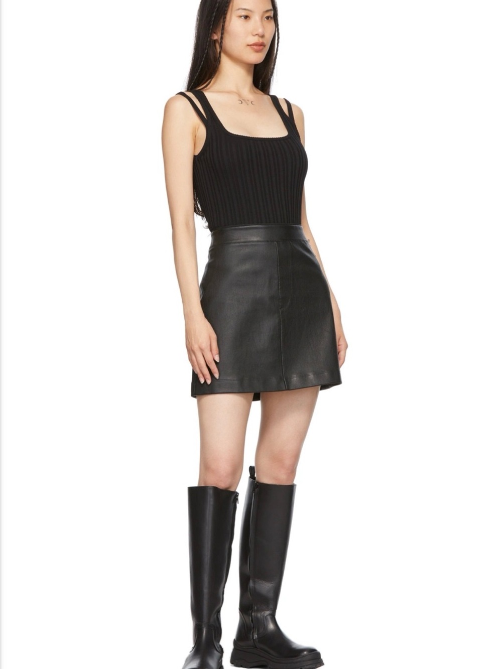 Staud Black bow knee high Women’s Boots - Picture 3 of 5